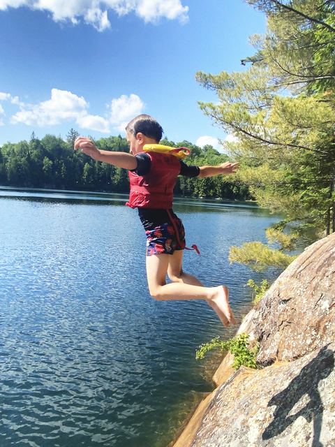 Salto al lago